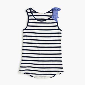 Crewcuts Girls Blue/White Striped Tank Top 10 YRS NWT